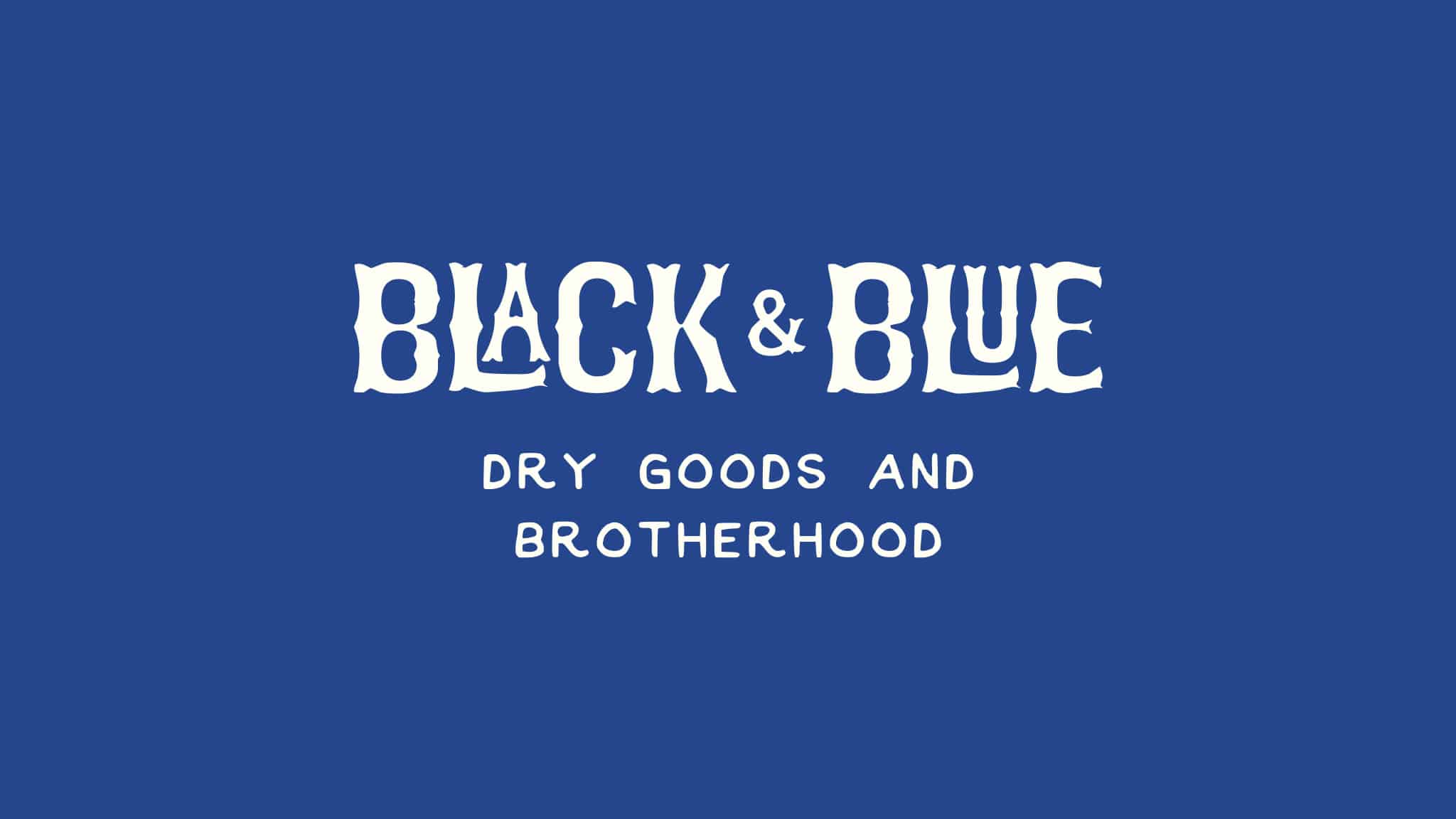Black & Blue Shop - Typografie