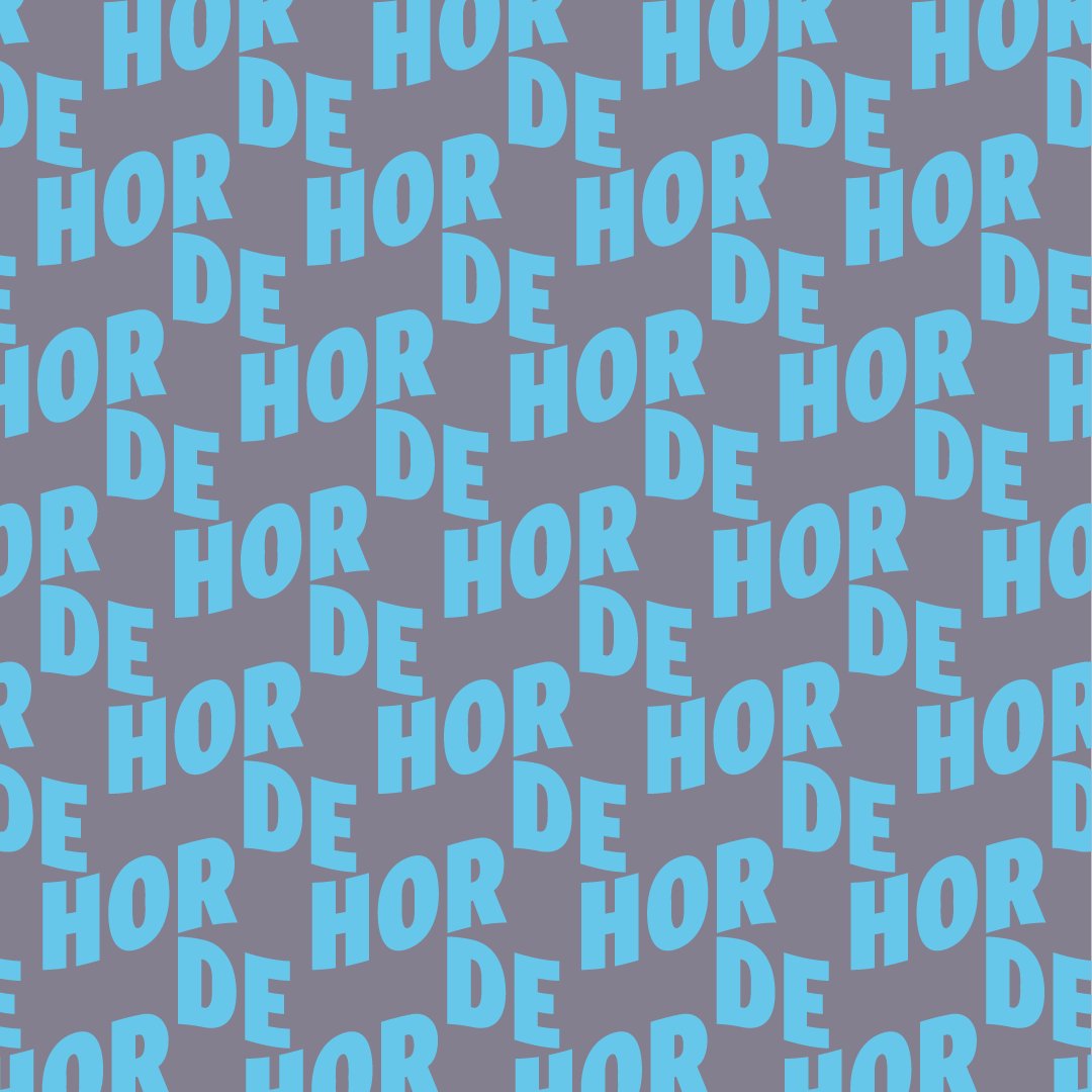 De Horde - patroon blauw